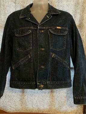 Rustler Black Denim Jacket - Classic Truckers Style